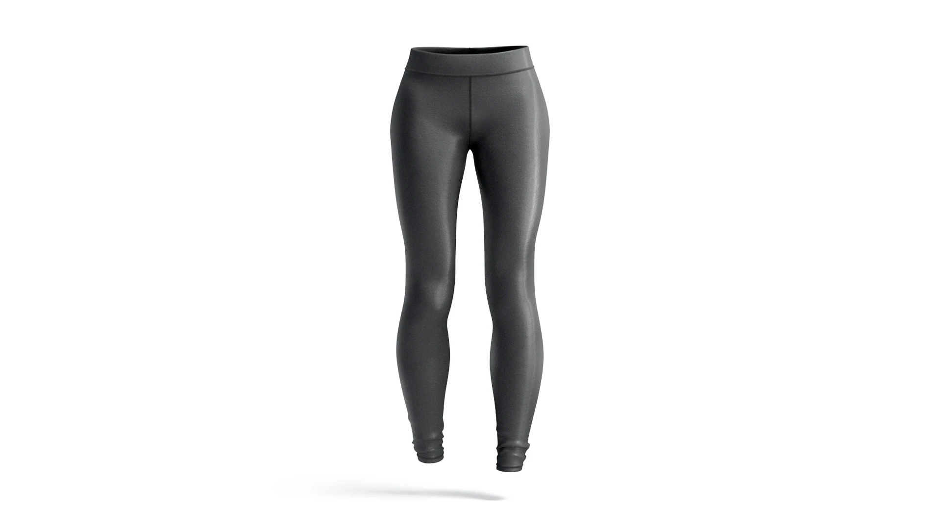 Black Womens Leggings - sport female leggins 3D Model .c4d .max .obj .3ds .fbx .stl .blend 