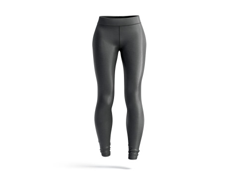 Black Womens Leggings - sport female leggins Modelo 3D