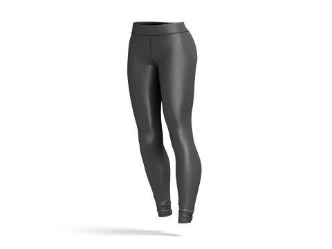 Black Womens Leggings - sport female leggins Modelo 3D