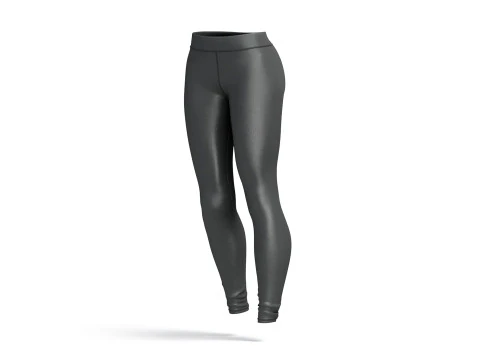 Black Womens Leggings - sport female leggins 3D Model
