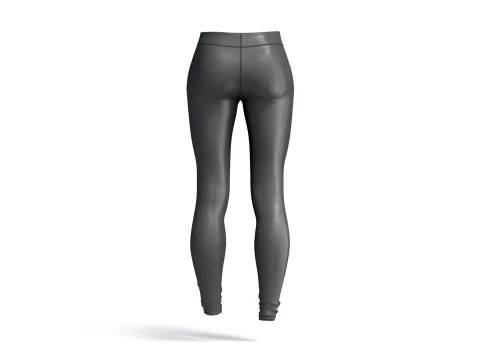 Black Womens Leggings - sport female leggins 3D Model