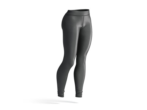 Black Womens Leggings - sport female leggins Modelo 3D