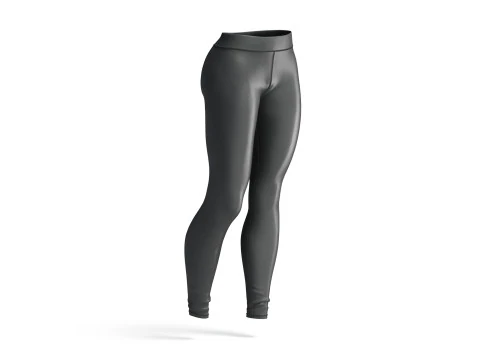 Black Womens Leggings - sport female leggins 3D Model