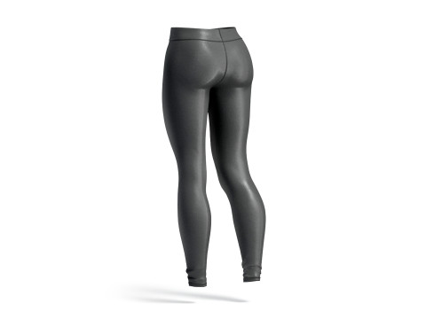 Black Womens Leggings - sport female leggins Modelo 3D