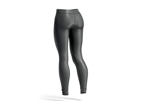 Black Womens Leggings - sport female leggins 3D Model