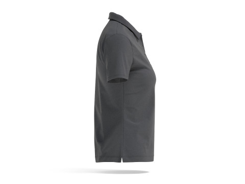 Black Womens Polo Shirt - sport female tshirt with collar 3D Model