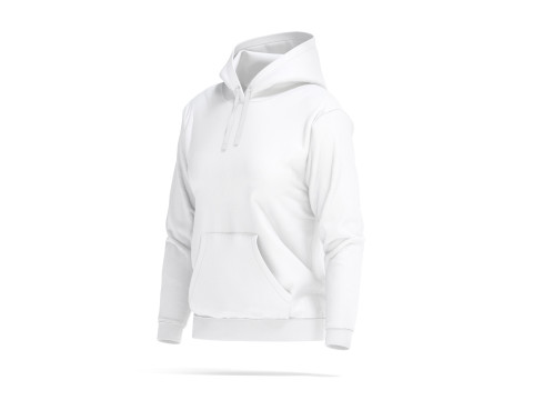 White Womens Hoodie - sport female sweatshirt with hood 3D 模型