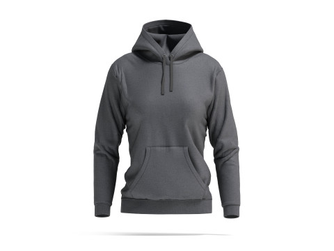 Black Womens Hoodie - sport female sweatshirt with hood Modelo 3D