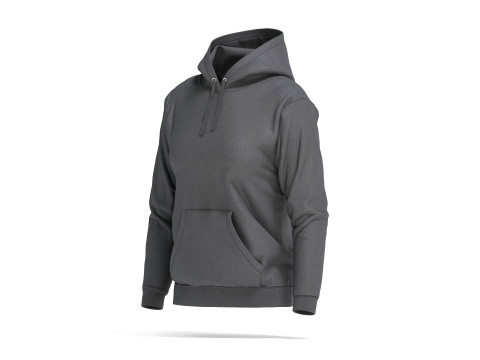 Black Womens Hoodie - sport female sweatshirt with hood 3D 模型