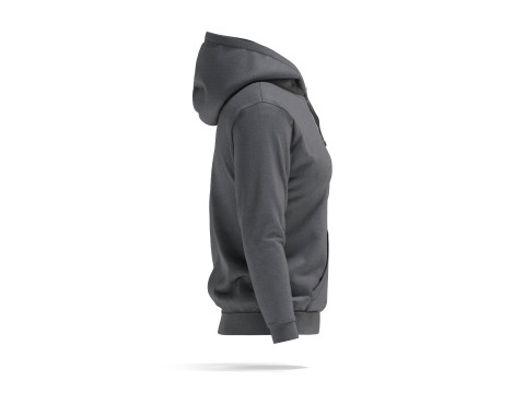 Black Womens Hoodie - sport female sweatshirt with hood 3D 模型