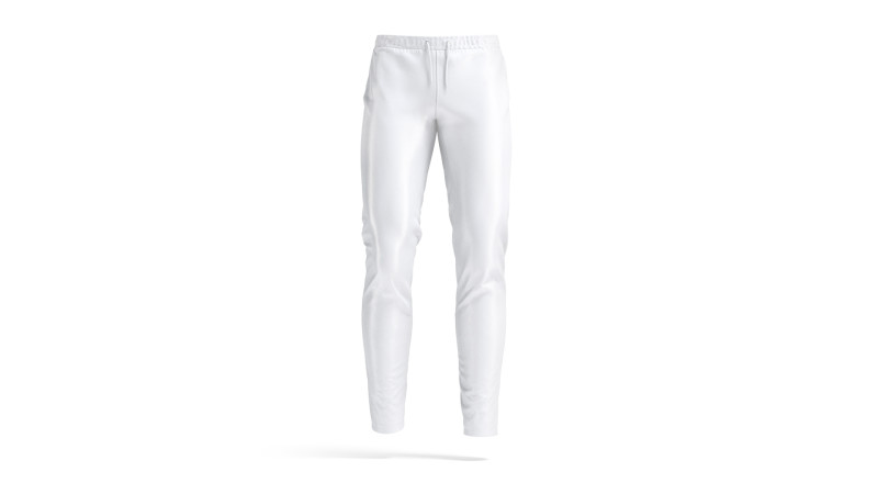 White Sport Pants - sporty training trackpants Modello 3D .c4d .max .obj .3ds .fbx .stl .blend