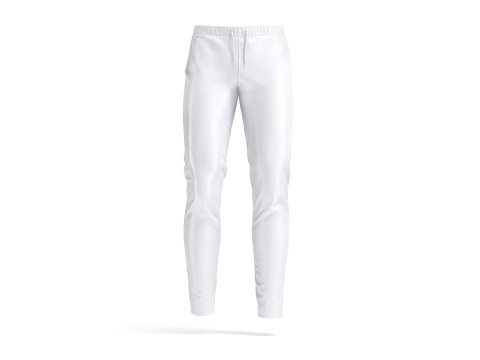 White Sport Pants - sporty training trackpants 3D 模型