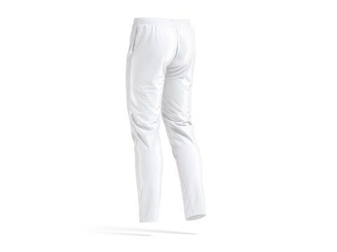 White Sport Pants - sporty training trackpants Modello 3D