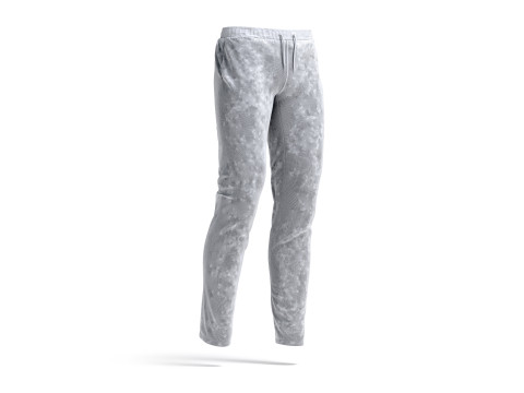 White Sport Pants - sporty training trackpants Modello 3D