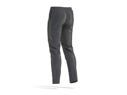 Black Sport Pants - sporty training trackpants Modello 3D