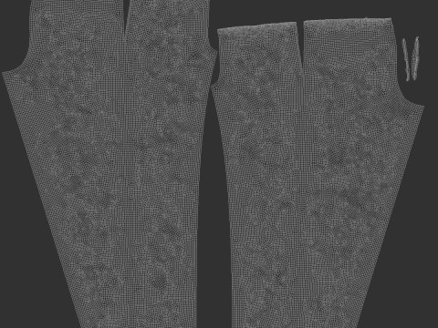 Black Sport Pants - sporty training trackpants Modello 3D