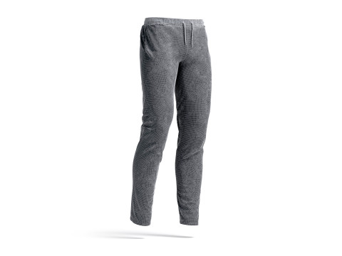 Black Sport Pants - sporty training trackpants Modello 3D