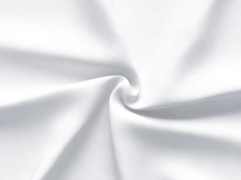 Beyaz Buruşuk Kumaş 4 &Ccedil;eşit - buruşuk pamuklu tekstil seti 3D Model