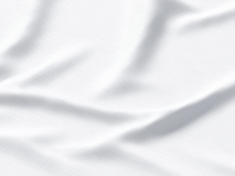 White Crumpled Fabric 4 Types - wrinkled cotton textile set 3D Модель
