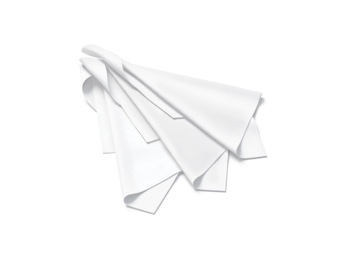 White Folded Fabric Sample 4 Types - crumpled cotton textile pieces set 3D Модель