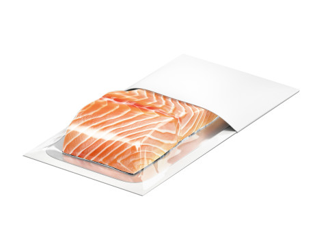 White Salmon Carton Pack - trout cardboard container 3Dモデル