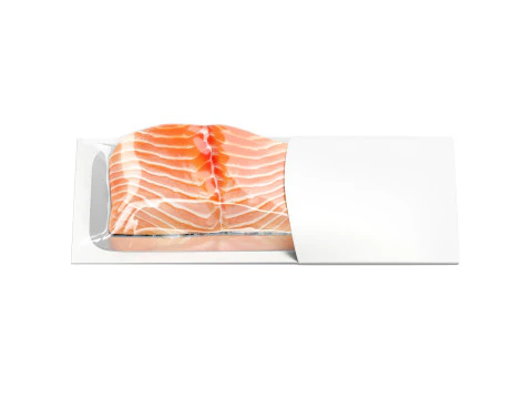 White Salmon Carton Pack - trout cardboard container 3D Model