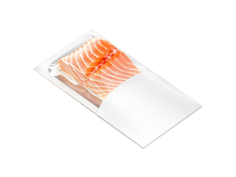 White Salmon Carton Pack - trout cardboard container 3Dモデル