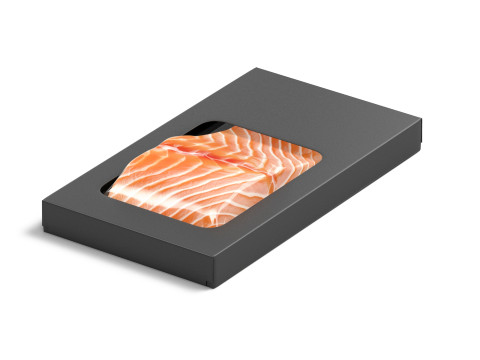 Black Salmon Box Pack - trout cardboard tray 3D Модель