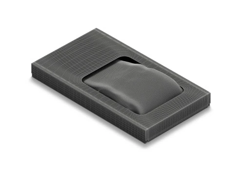 Black Salmon Box Pack - bandeja de papel&atilde;o de truta Modelo 3D