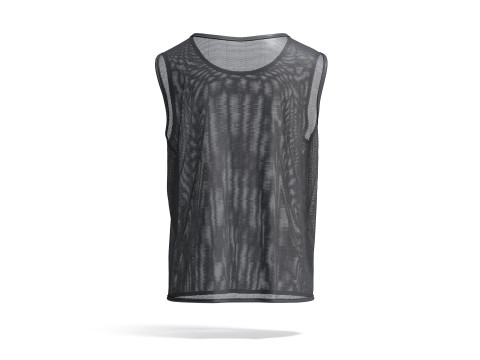 Black Football Team Practice Vest - soccer sports bib for training uniform Modèle 3D