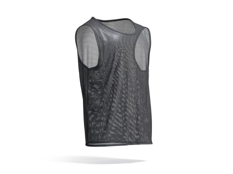 Black Football Team Practice Vest - soccer sports bib for training uniform Modèle 3D