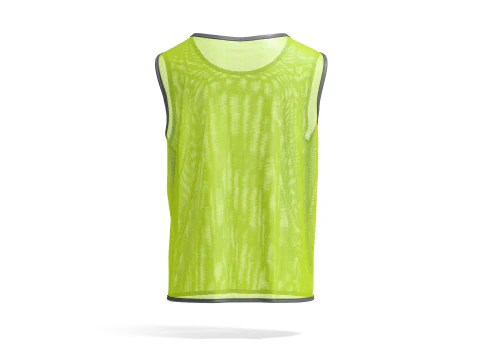 Green Football Team Practice Vest - soccer sports bib for training uniform 3D Model