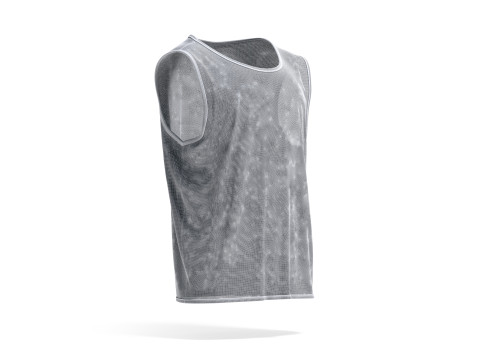 Green Football Team Practice Vest - soccer sports bib for training uniform Modèle 3D