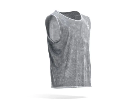 Green Football Team Practice Vest - soccer sports bib for training uniform 3D Model
