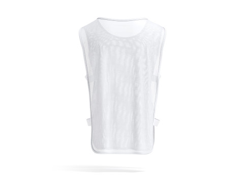 White Football Team Practice Vest - soccer sports training bib with elastic 3Dモデル