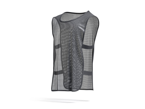 Black Football Team Practice Vest - soccer sports training bib with elastic Modelo 3D