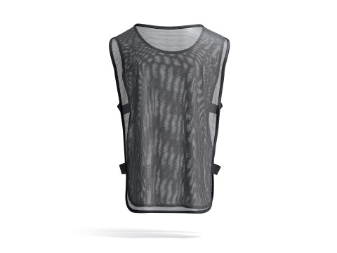 Black Football Team Practice Vest - soccer sports training bib with elastic Modèle 3D