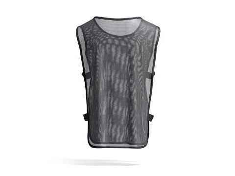 Black Football Team Practice Vest - soccer sports training bib with elastic 3D Model