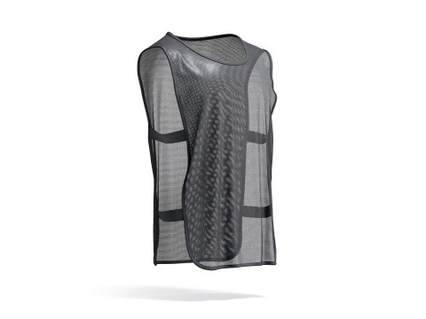 Black Football Team Practice Vest - soccer sports training bib with elastic Modèle 3D
