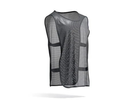 Black Football Team Practice Vest - soccer sports training bib with elastic 3D Model