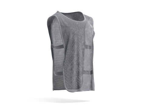 Black Football Team Practice Vest - soccer sports training bib with elastic Modèle 3D