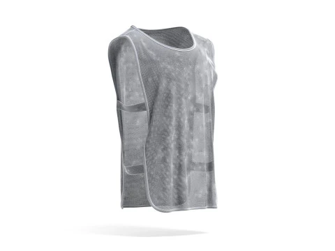 Black Football Team Practice Vest - soccer sports training bib with elastic 3D Model