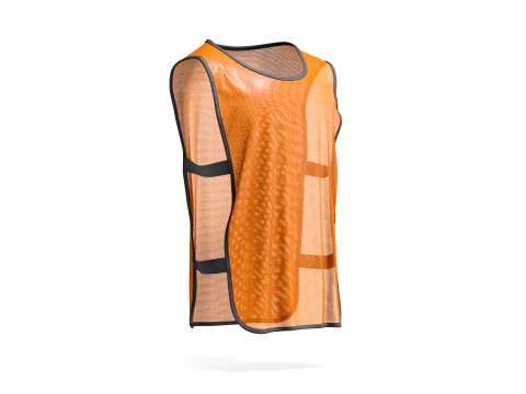 Turuncu Futbol Takımı Antrenman Yeleği - elastik futbol sporları antrenman önlüğü 3D Model