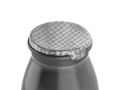 Black Plastic Yogurt Bottle - small yoghurt milk package 3D Model