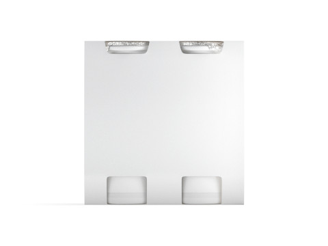 White Plastic Yogurt Bottle 4 Pack - small yoghurt milk cardboard packaging 3Dモデル