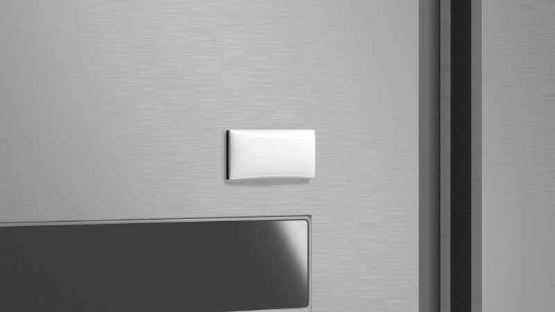 White Rectangle Fridge Magnet - rectangular magnetic souvenir on refrigerator 3D मॉडल .c4d .max .obj .3ds .fbx .stl .blend