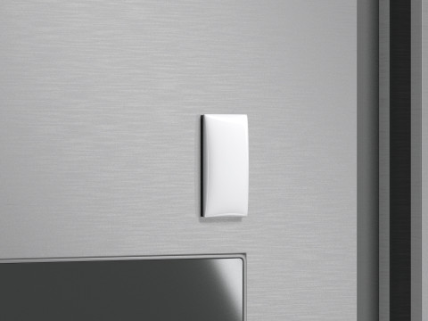 White Rectangle Fridge Magnet - vertical rectangular magnetic souvenir Model 3D