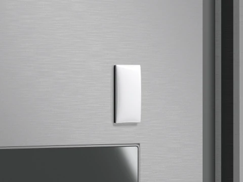 White Rectangle Fridge Magnet - vertical rectangular magnetic souvenir 3D Model