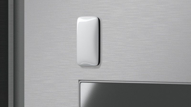 White Round Rectangle Fridge Magnet - vertical rectangular magnetic souvenir 3D Model .c4d .max .obj .3ds .fbx .stl .blend