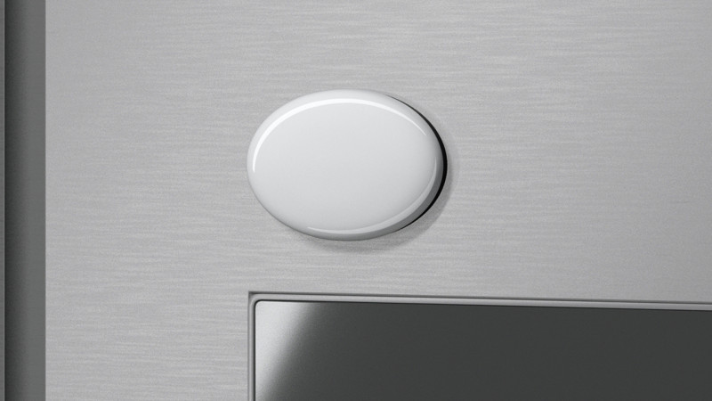 White Oval Fridge Magnet - ovate magnetic souvenir on refrigerator 3D 模型 .c4d .max .obj .3ds .fbx .stl .blend 